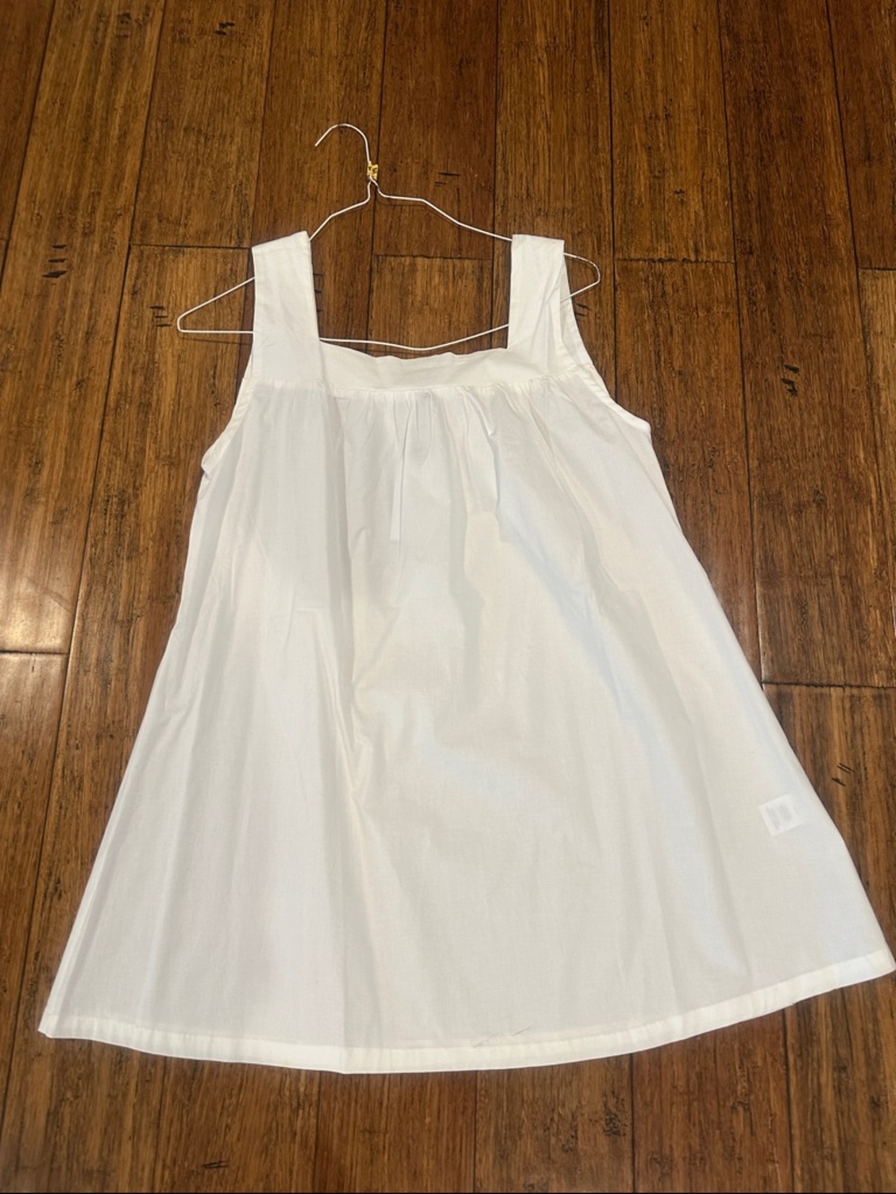 WeWoreWhat White Sleeveless Square-Neck Mini Dress